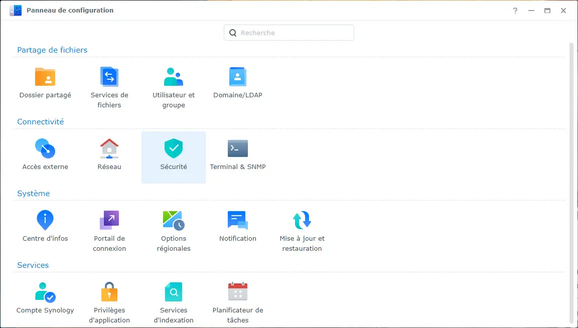 synology - sécurité