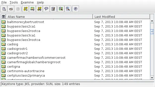Portecle – gestion du Java keystore