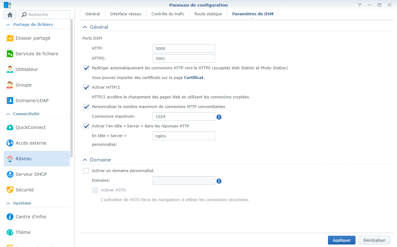 synology - Configuration SSL