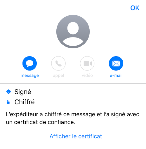 Email signé et chiffré