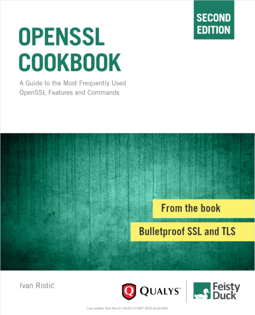 Couverture du livre OpenSSL Cookbook